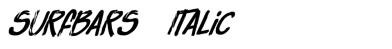 Surfbars  Italic